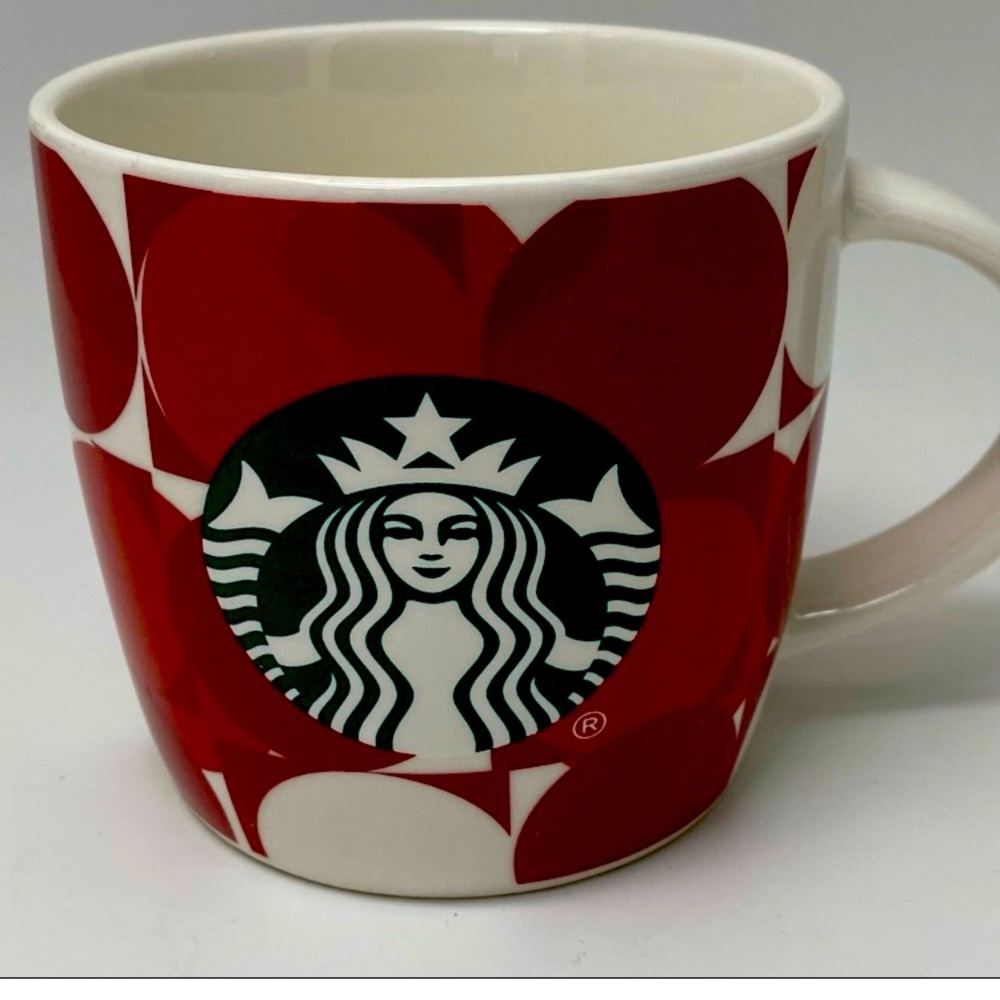 Starbucks Green & Red Cup/Mug w the Mermaid Logo